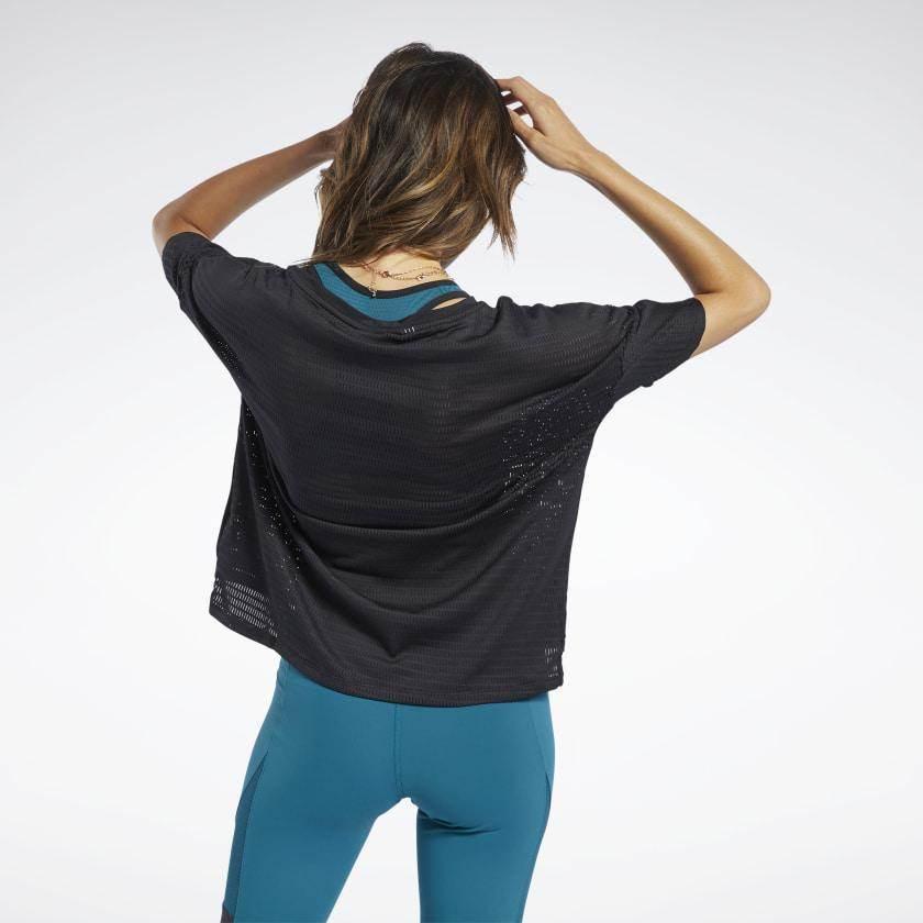 חולצת ריבוק נשים Reebok TS TEE PERF MESH FK7103 - Image 2
