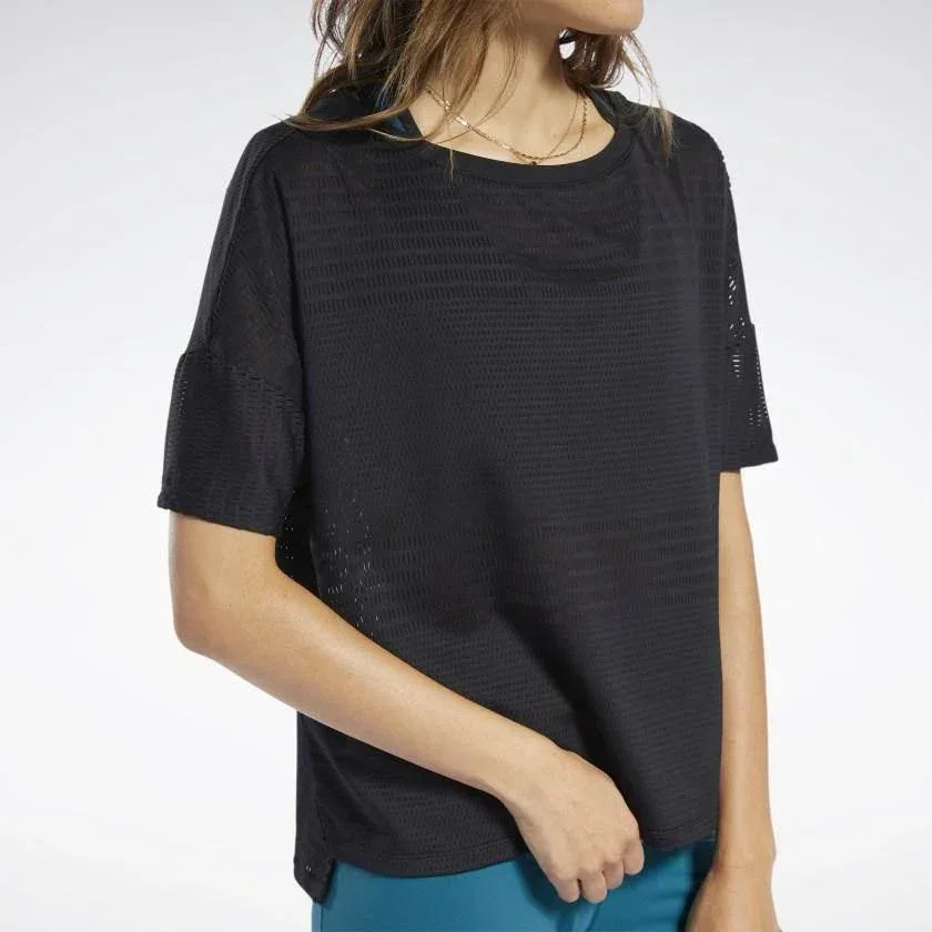 חולצת ריבוק נשים Reebok TS TEE PERF MESH FK7103 - Image 5